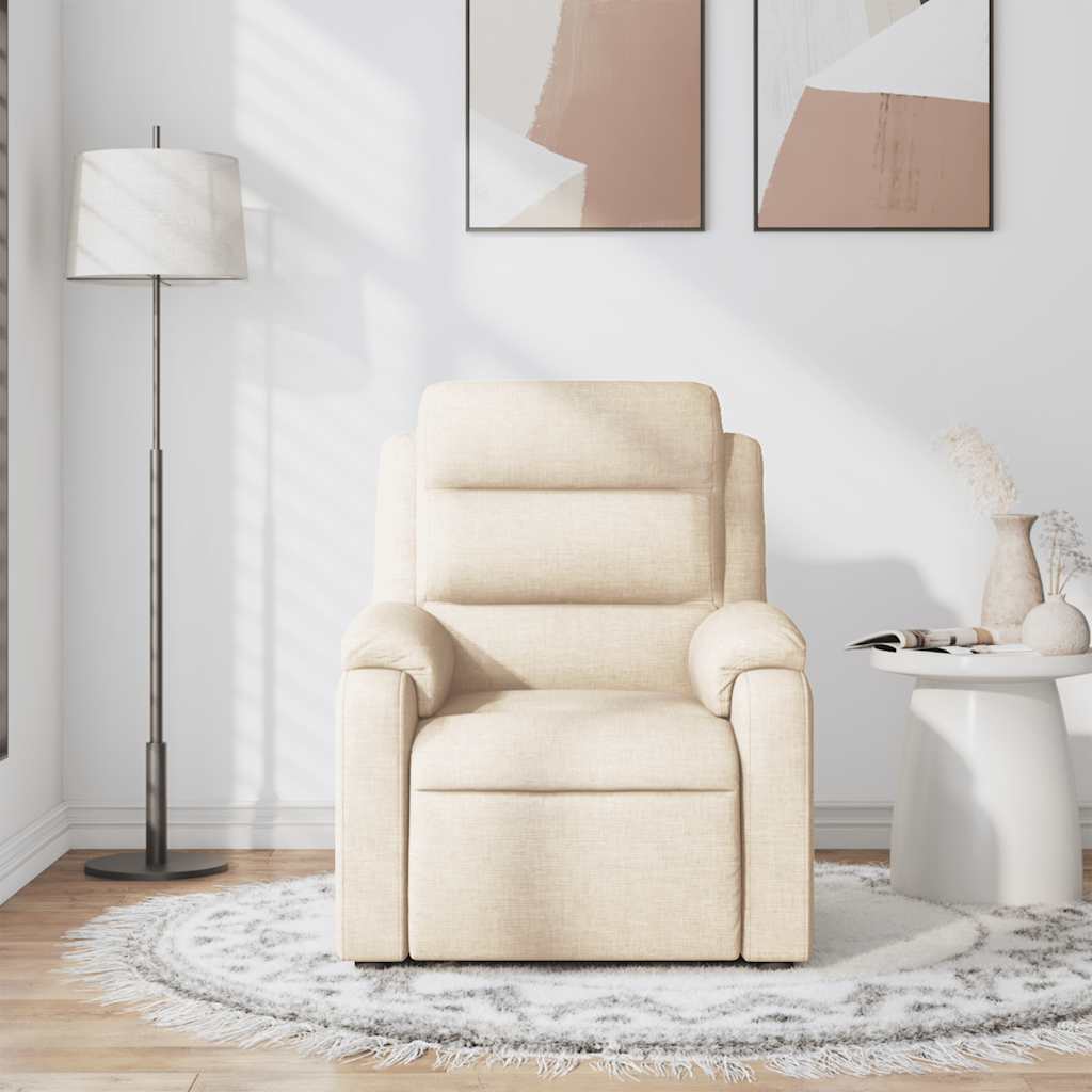 Fauteuil de massage tissu crème