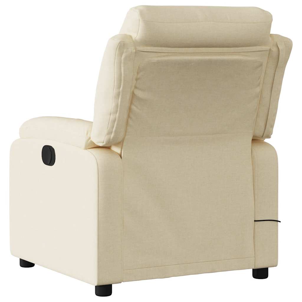Fauteuil de massage tissu crème