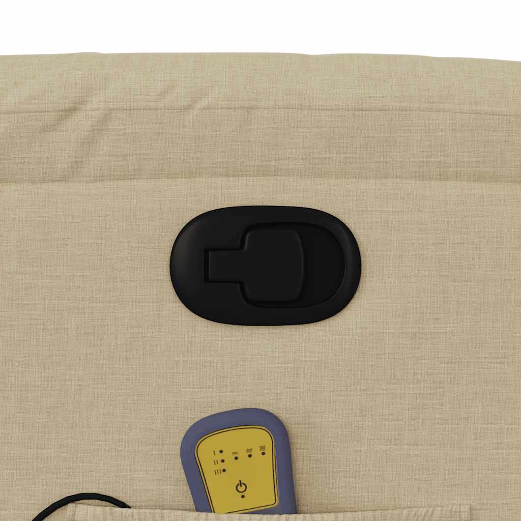 Fauteuil de massage tissu crème
