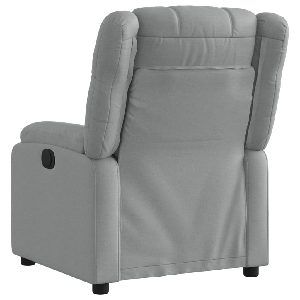 Fauteuil de relaxation tissu gris clair