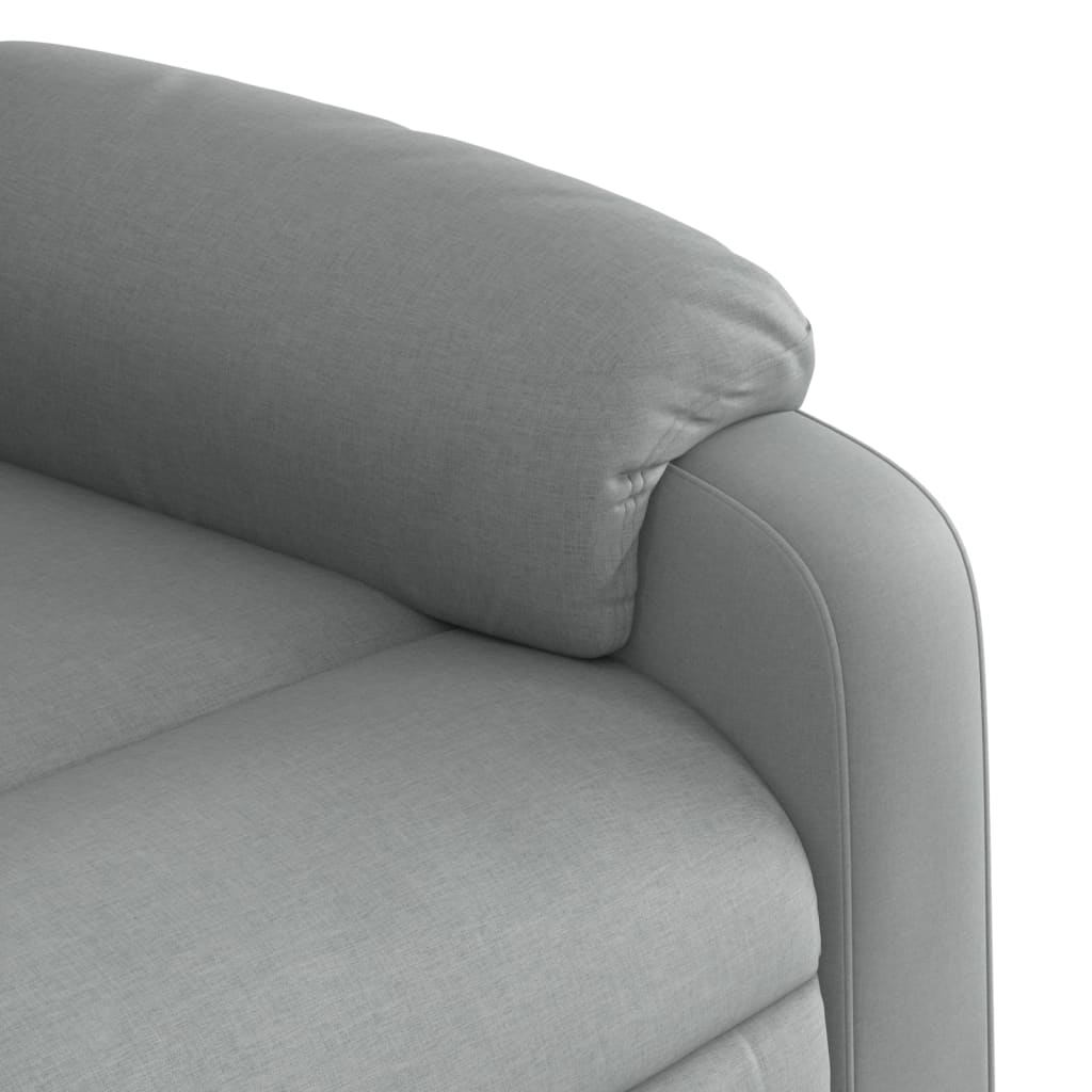 Fauteuil de relaxation tissu gris clair