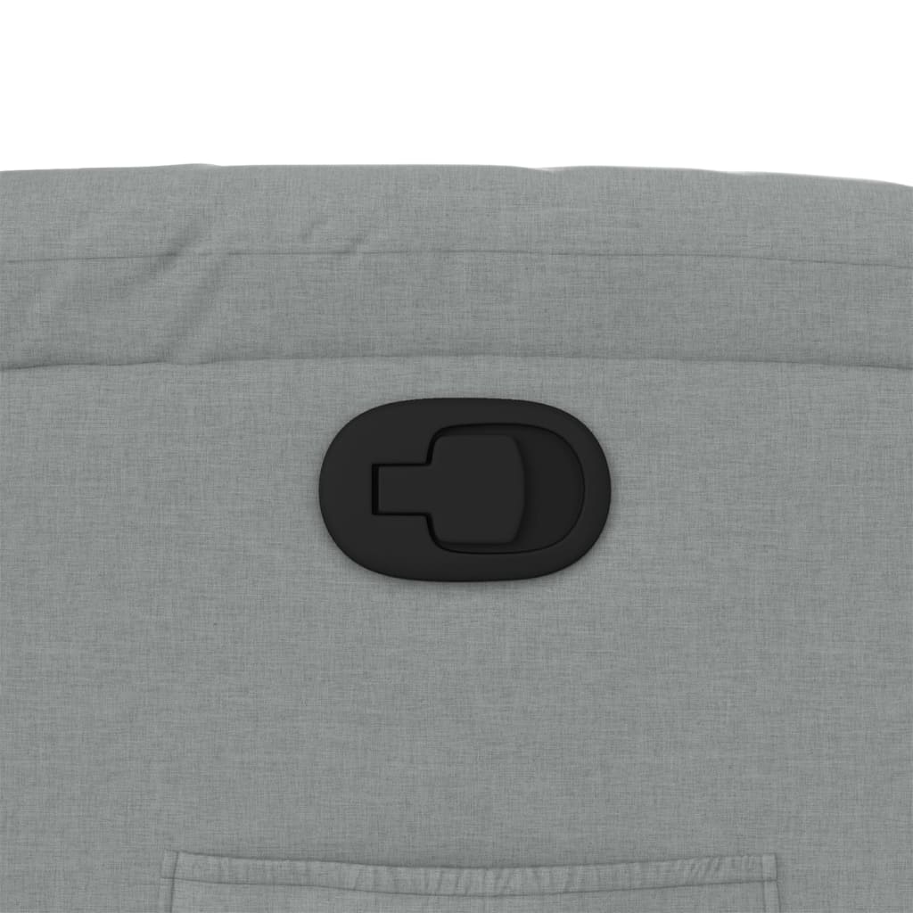 Fauteuil de relaxation tissu gris clair