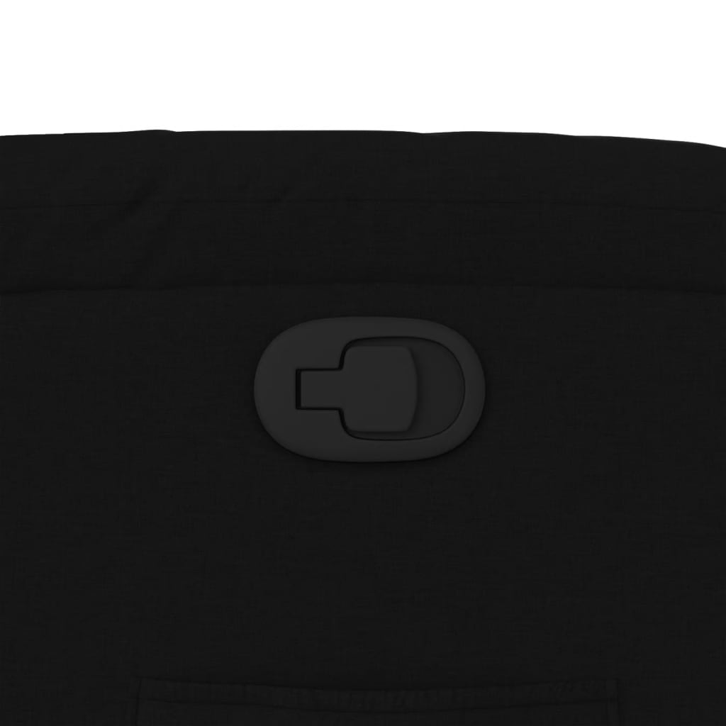 Fauteuil de relaxation tissu noir