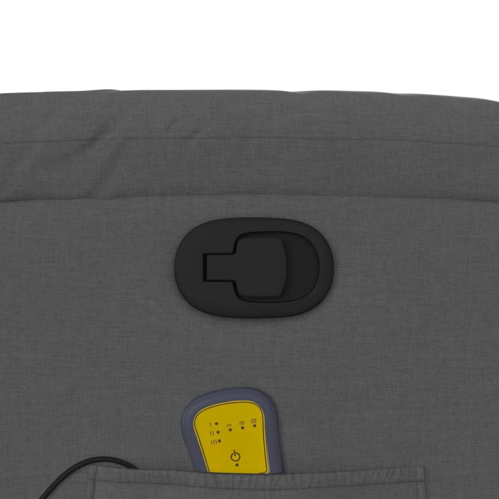Massage Chair Dark Gray Fabric