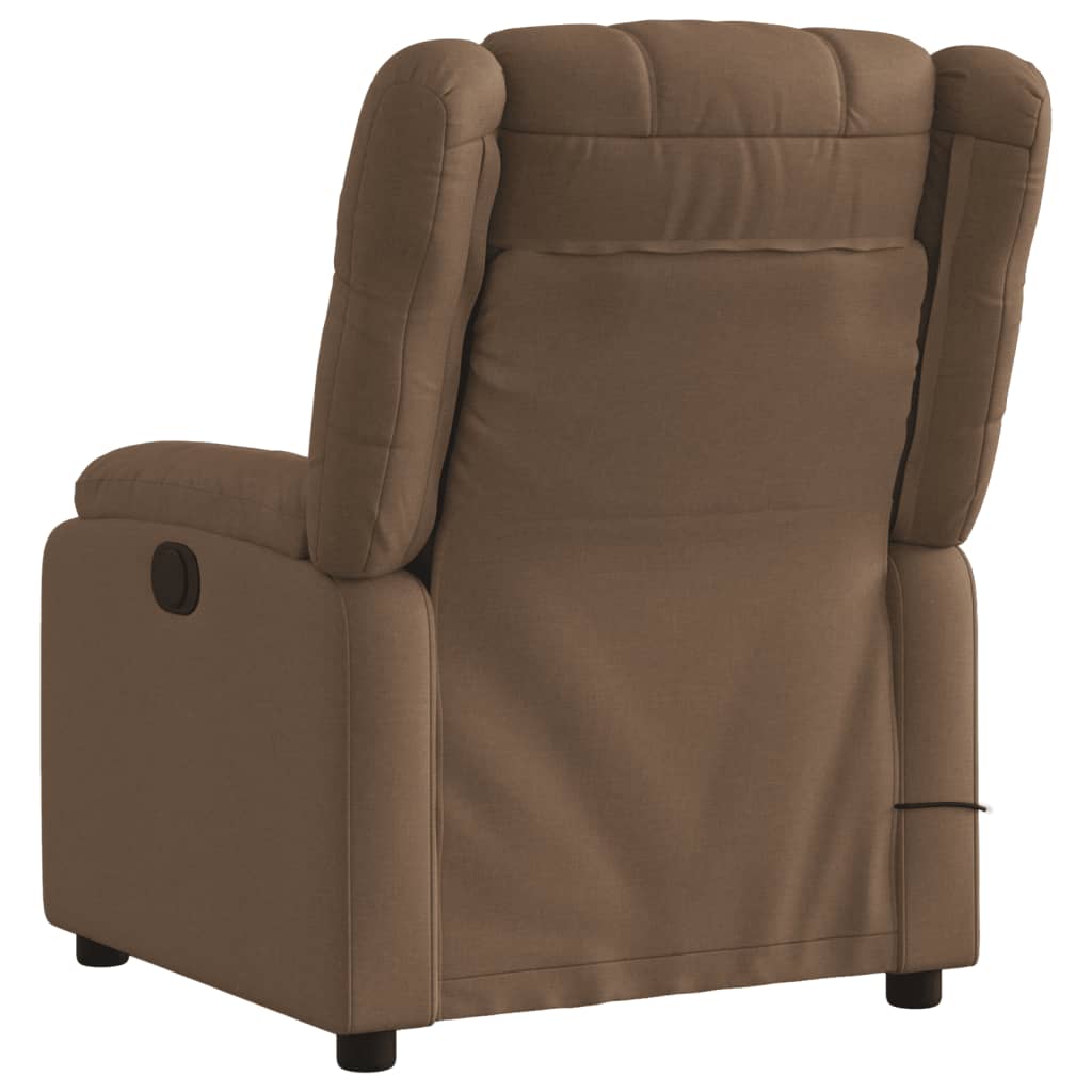 Fauteuil de massage tissu marron