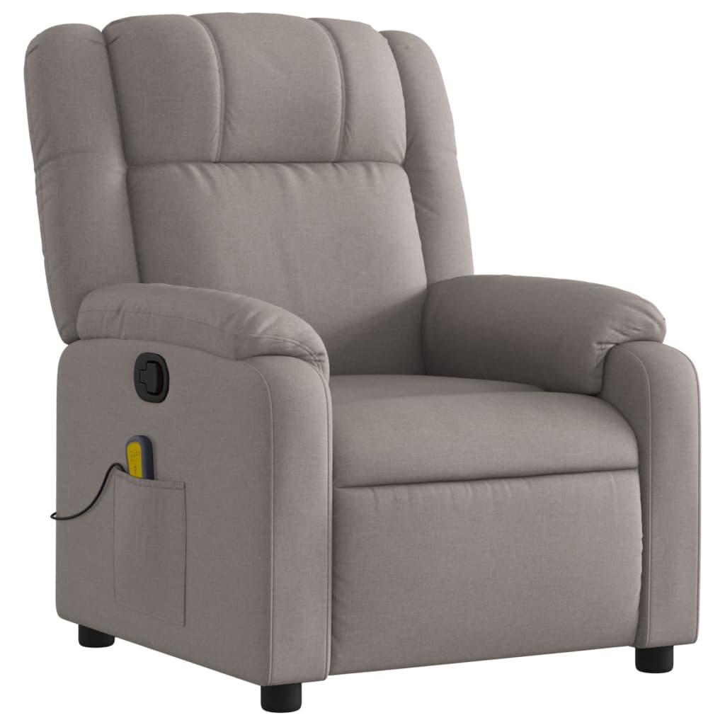 Fauteuil de massage tissu taupe