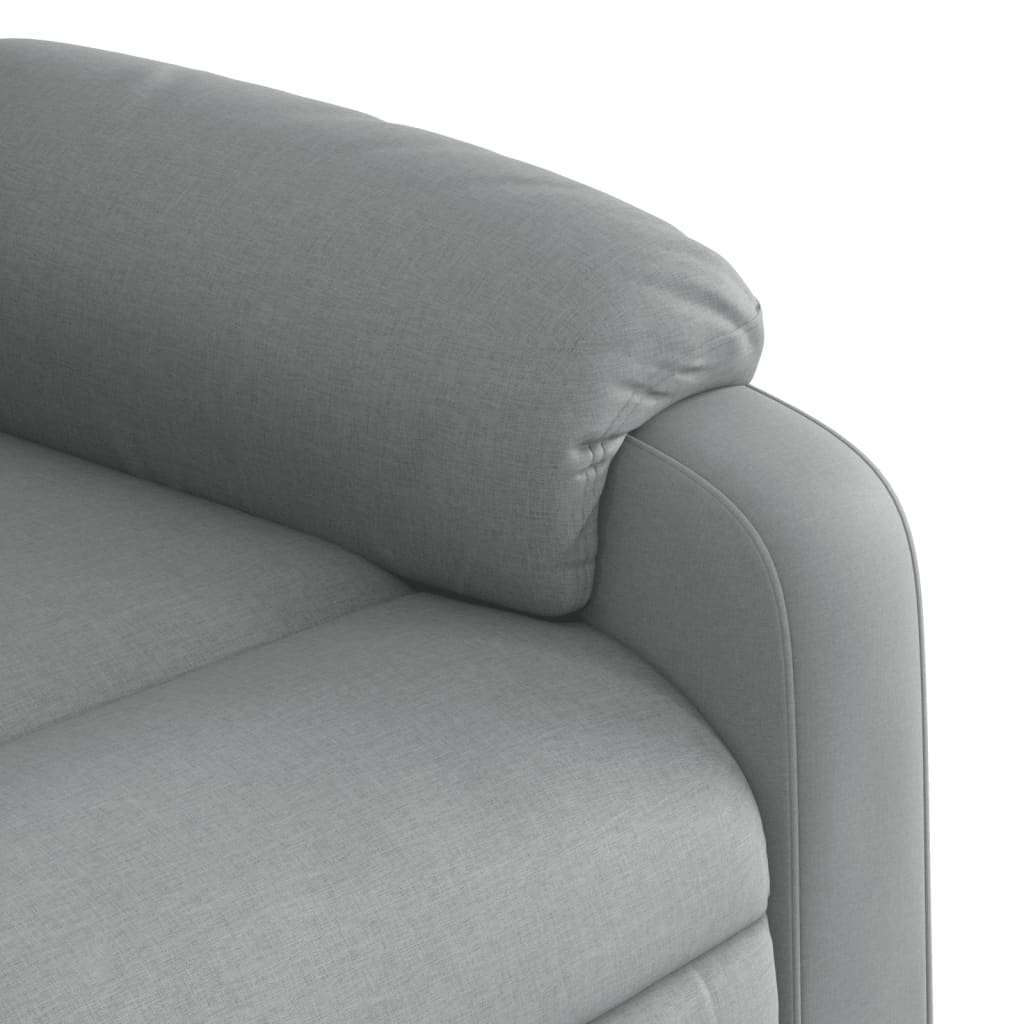 Fauteuil de relaxation tissu gris clair