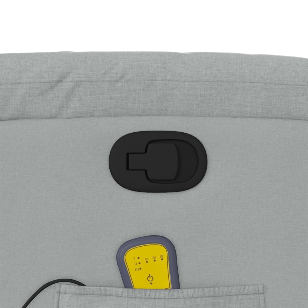 massage chair light gray fabric