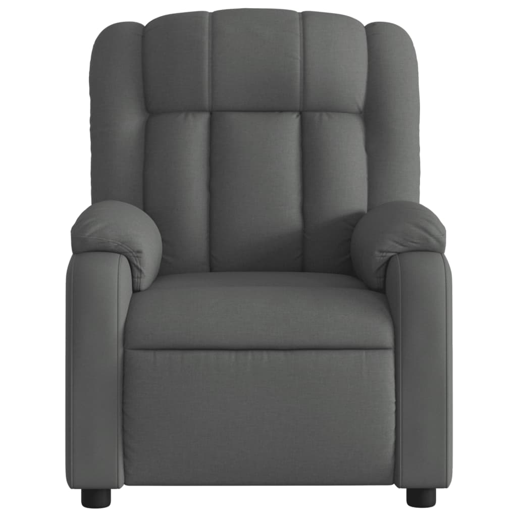Fauteuil de massage tissu gris foncé