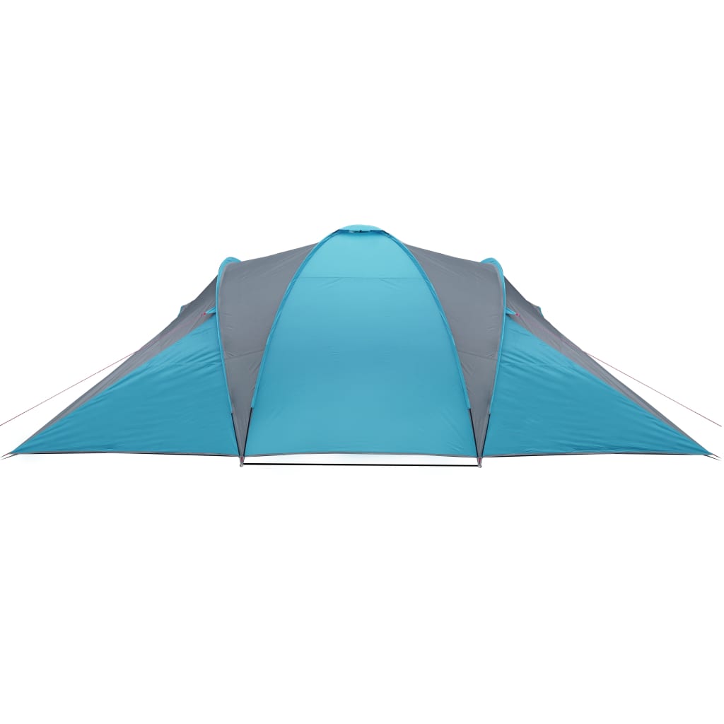 Tente familiale dôme 6 personnes bleue imperméable