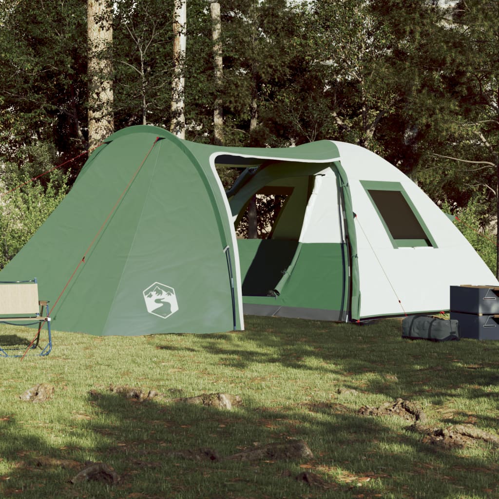 Tente familiale dôme 6 personnes verte imperméable