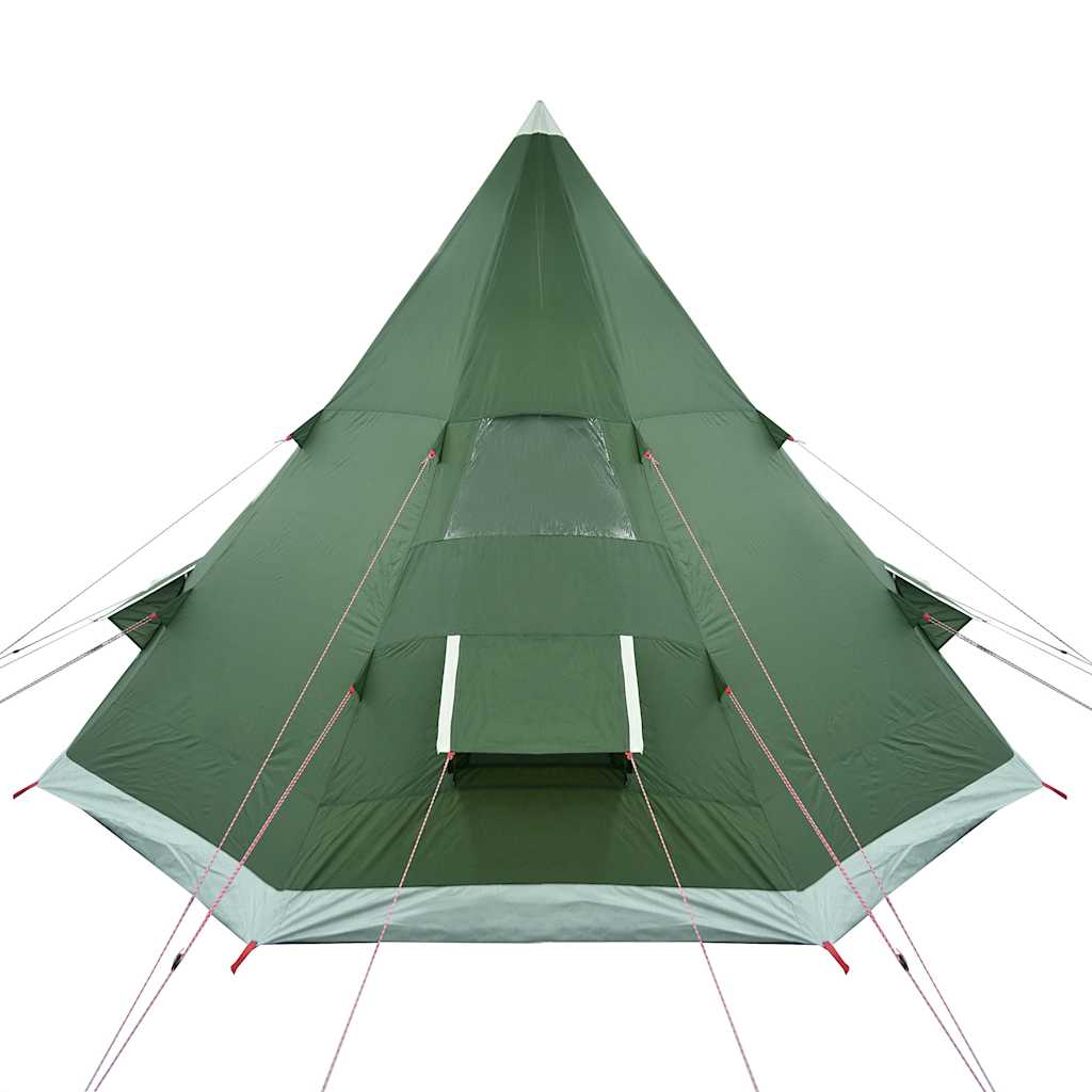 Tipi Camping Tent 4 Persons Green Waterproof