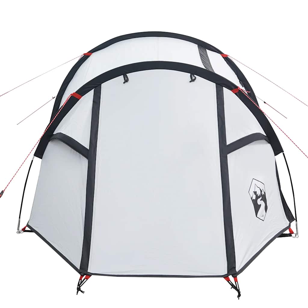Tente de camping tunnel 2 personnes blanc foncé imperméable