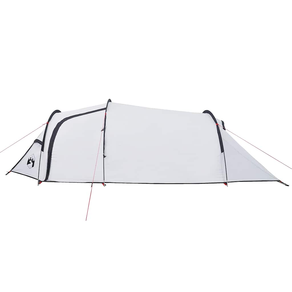 Tente de camping tunnel 2 personnes blanc foncé imperméable