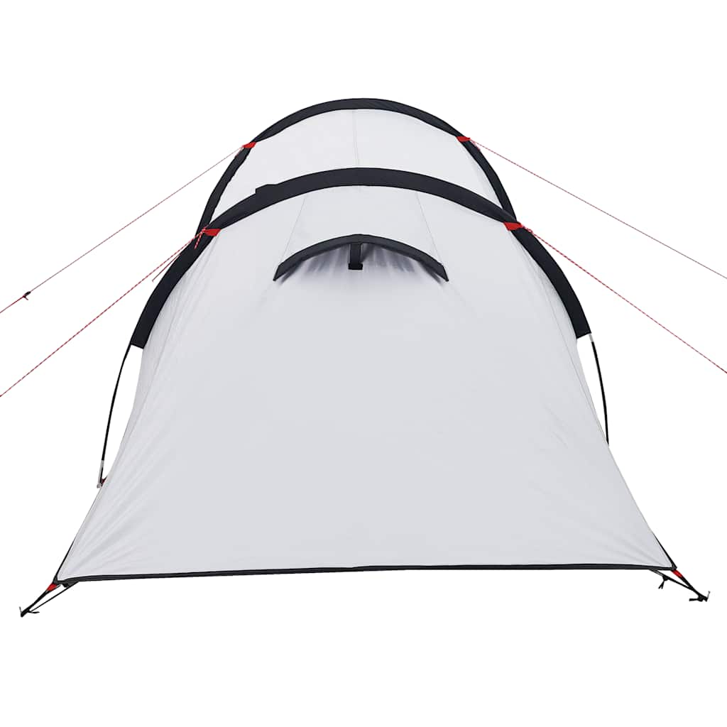 Tente de camping tunnel 3 personnes blanc foncé imperméable