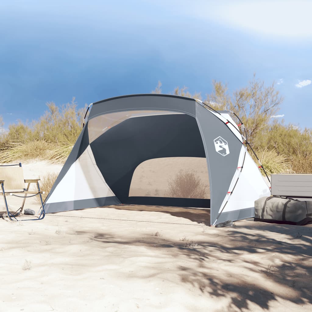 Beach tent gray 274x178x170/148 cm 185T polyester