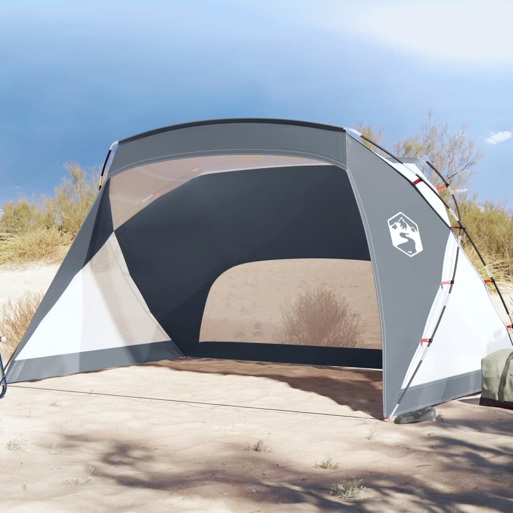 Beach tent gray 274x178x170/148 cm 185T polyester