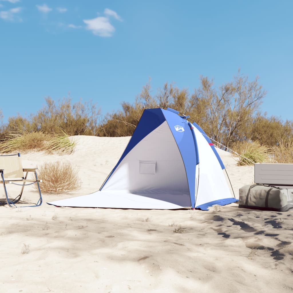 Beach tent azure blue 268x223x125 cm 185T polyester