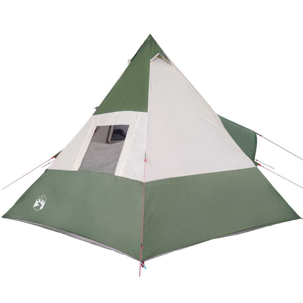 Tipi Camping Tent 7 Persons Green Waterproof
