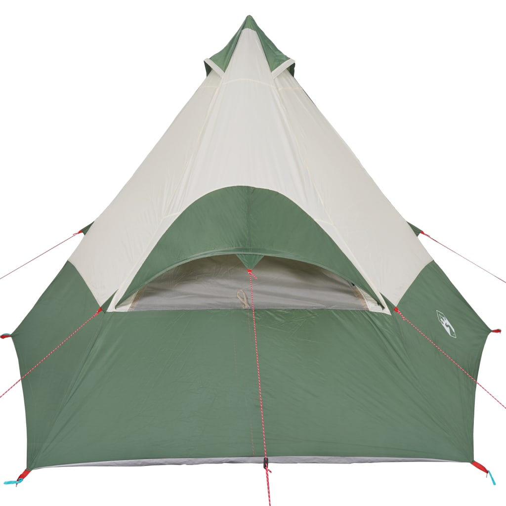 Tipi Camping Tent 7 Persons Green Waterproof
