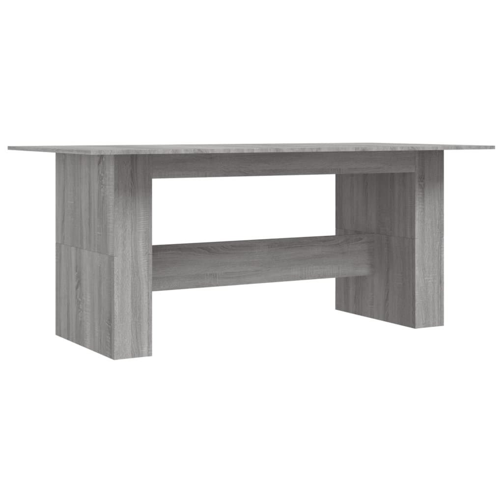 Table à manger grise Sonoma 180x90x76 cm en bois