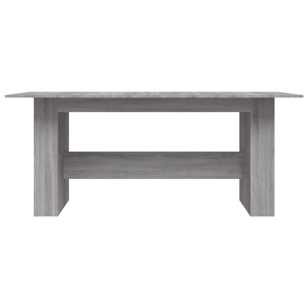 Table à manger grise Sonoma 180x90x76 cm en bois