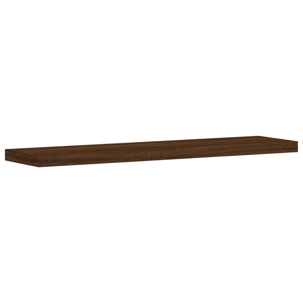 Wandregale 8 Stk. Braun Eichen-Optik 40x10x1,5 cm Holzwerkstoff
