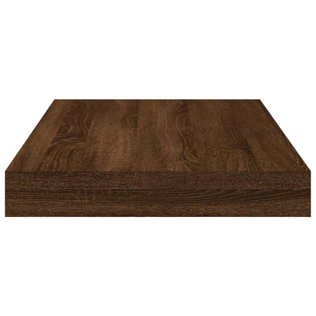 Wandregale 8 Stk. Braun Eichen-Optik 40x10x1,5 cm Holzwerkstoff