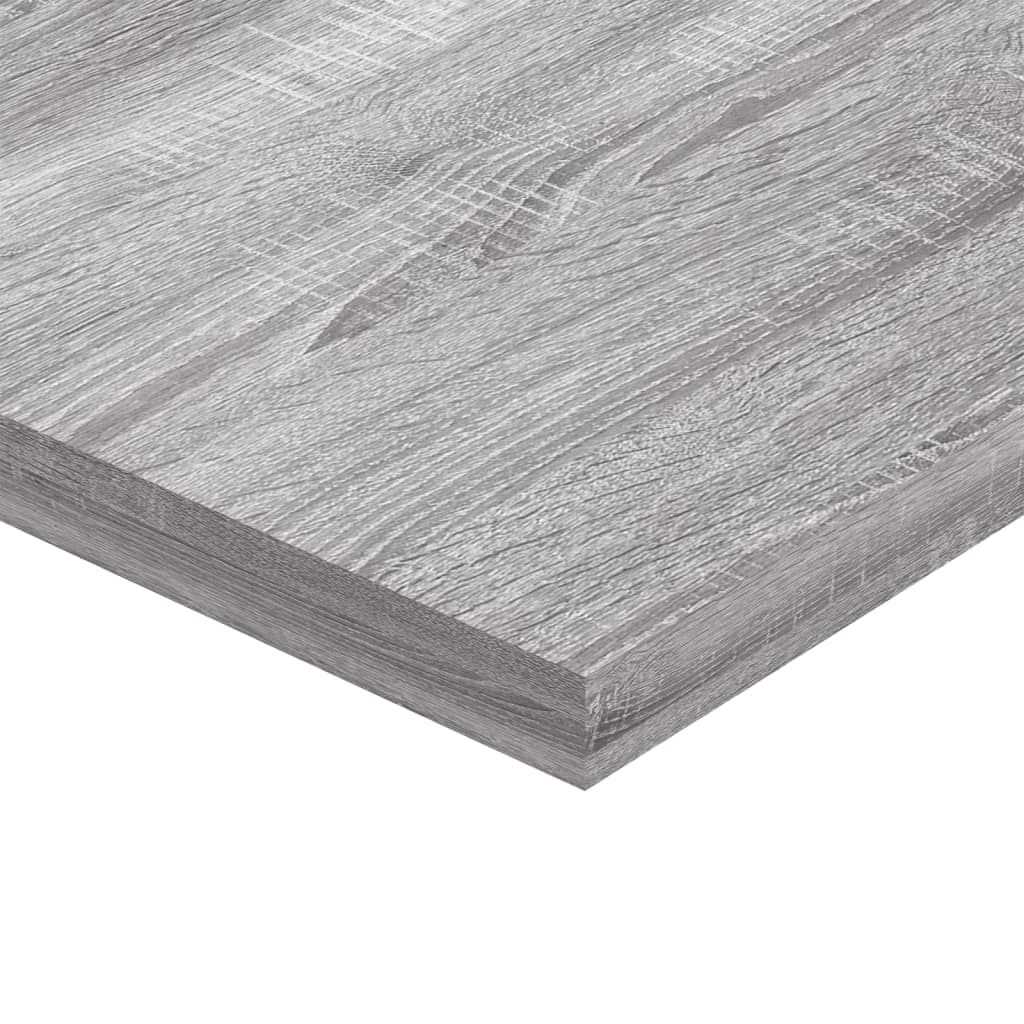 Wandregale 8 Stk. Grau Sonoma 40x20x1,5 cm Holzwerkstoff
