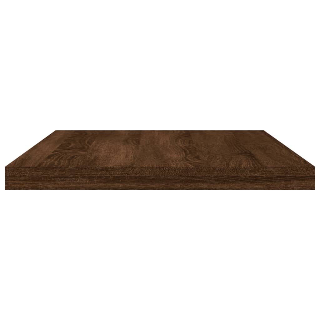 Wandregale 8 Stk. Braun Eichen-Optik 40x20x1,5 cm Holzwerkstoff