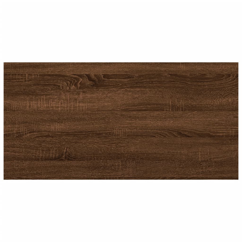 Wandregale 8 Stk. Braun Eichen-Optik 40x20x1,5 cm Holzwerkstoff