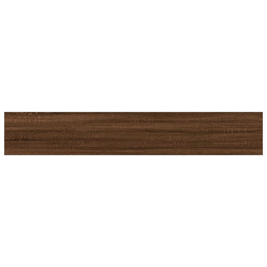 Wandregale 4 Stk. Braun Eichen-Optik 60x10x1,5 cm Holzwerkstoff