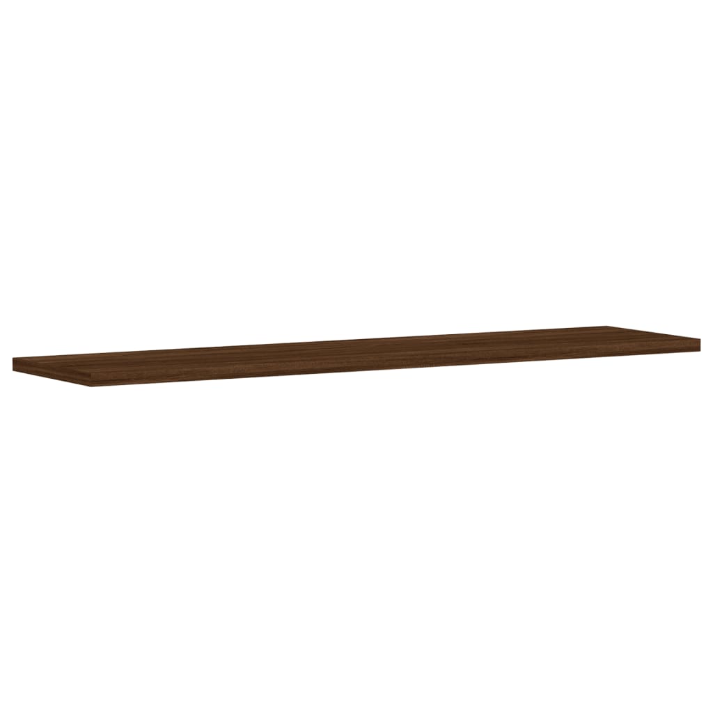 Wandregale 4 Stk. Braun Eichen-Optik 80x20x1,5 cm Holzwerkstoff
