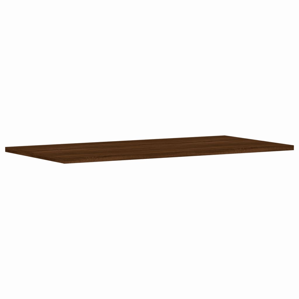 Wandregale 4 Stk. Braun Eichen-Optik 80x40x1,5 cm Holzwerkstoff
