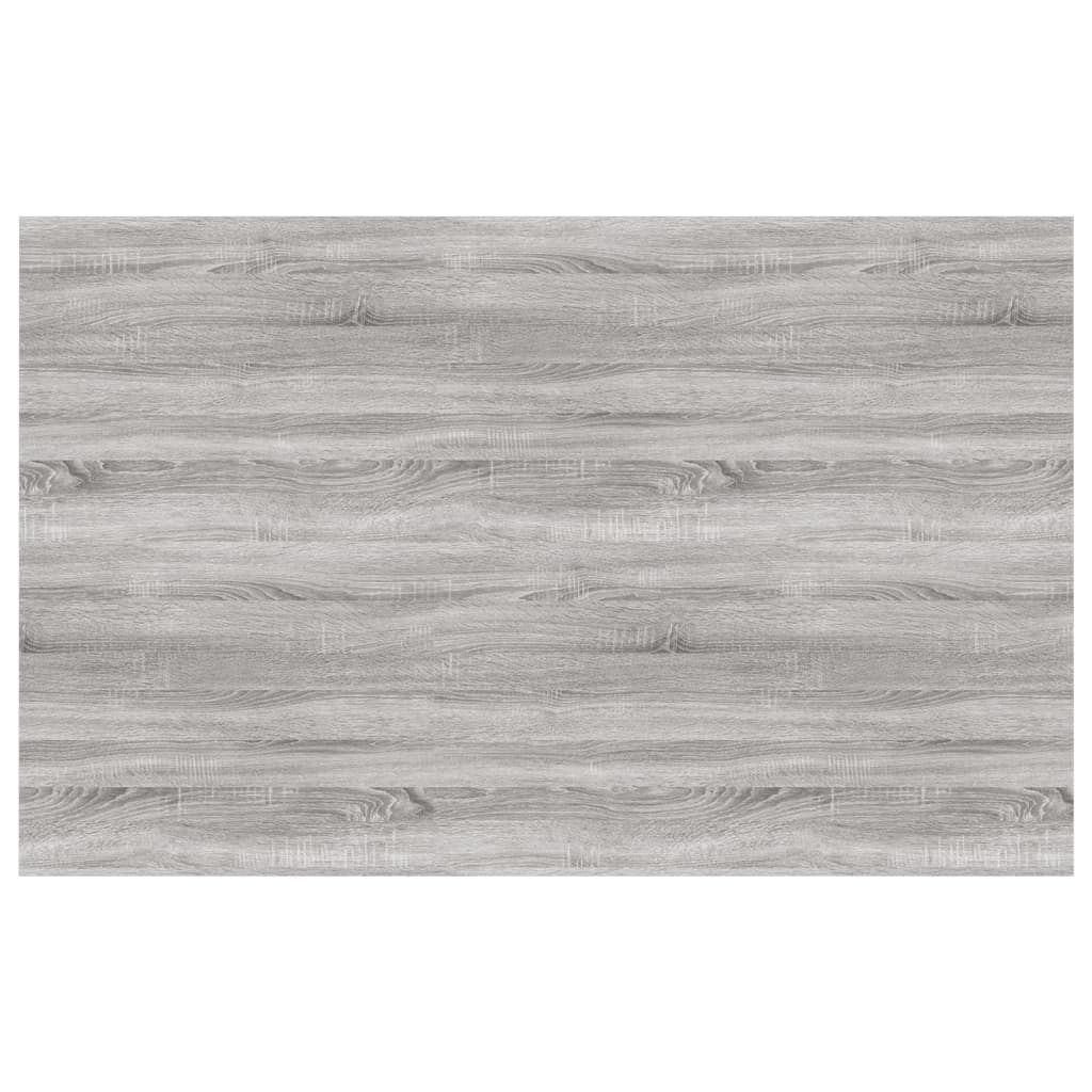 Étagères murales 4 pcs. Gris Sonoma 80x50x1,5 cm matériau bois