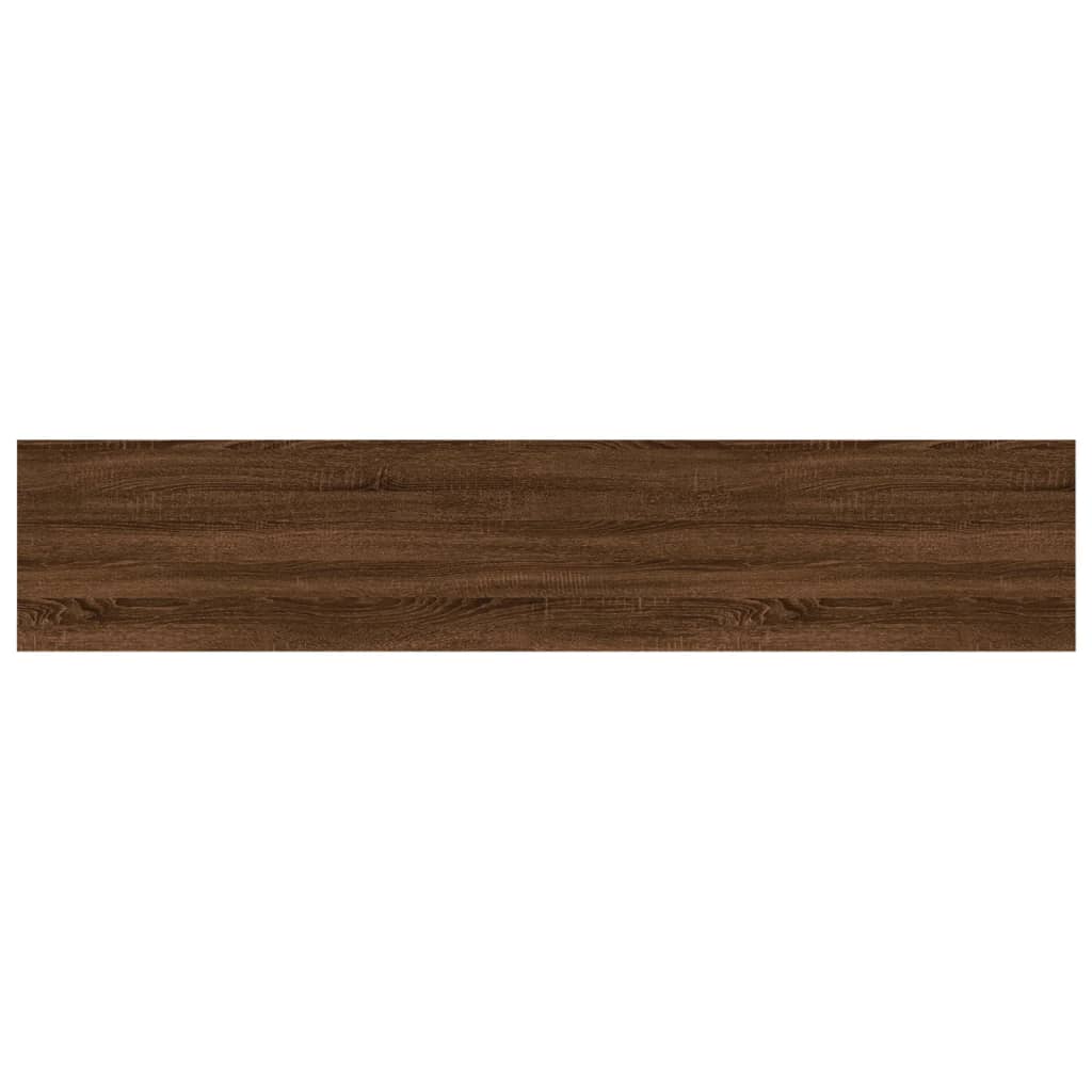 Wandregale 4 Stk. Braun Eichen-Optik 100x20x1,5cm Holzwerkstoff