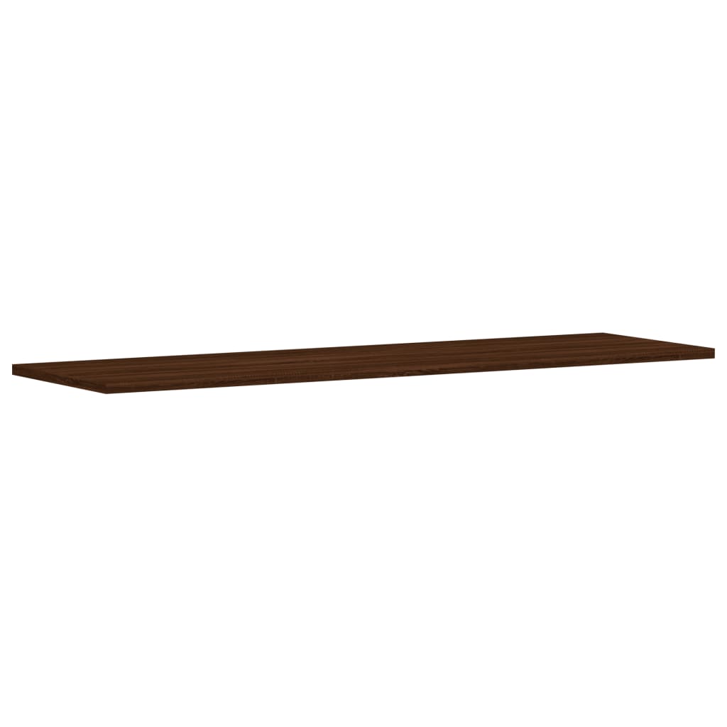 Wandregale 4 Stk. Braun Eichen-Optik 100x30x1,5cm Holzwerkstoff