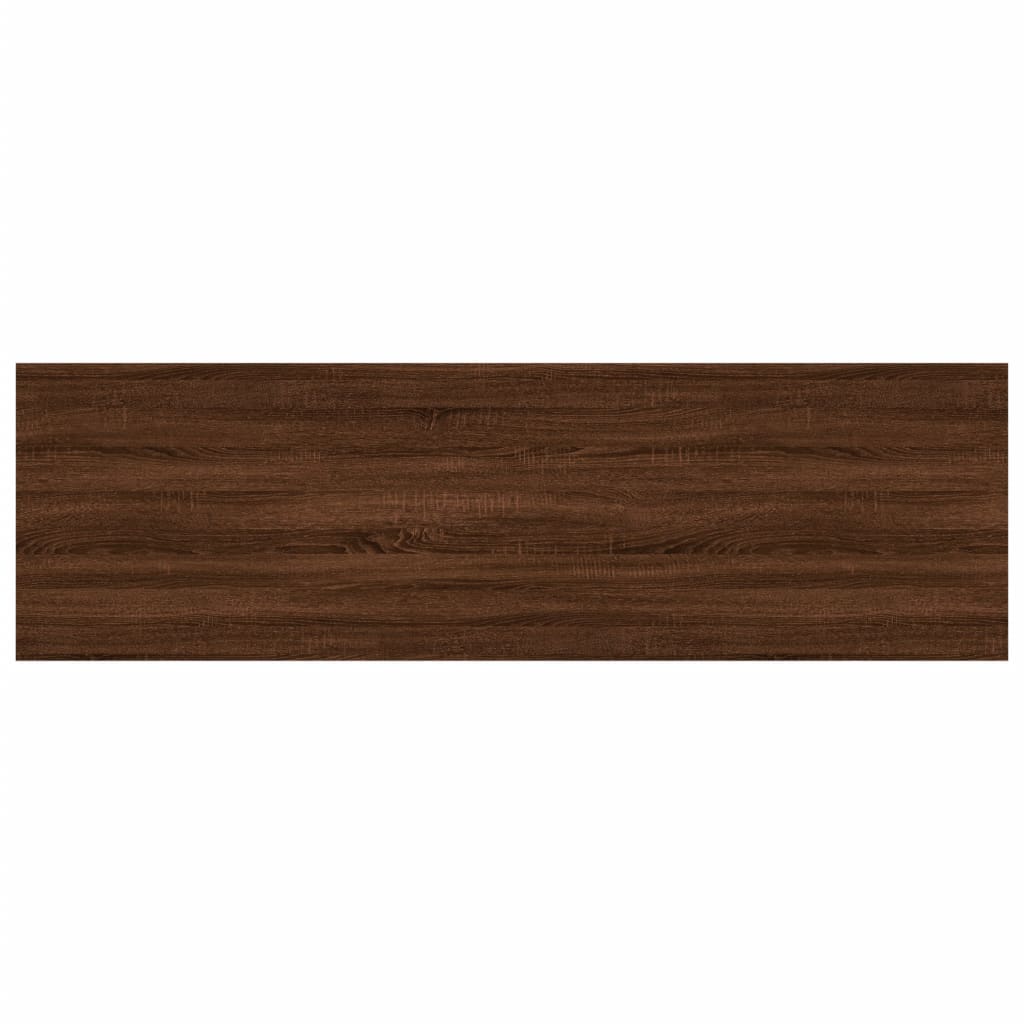 Wandregale 4 Stk. Braun Eichen-Optik 100x30x1,5cm Holzwerkstoff