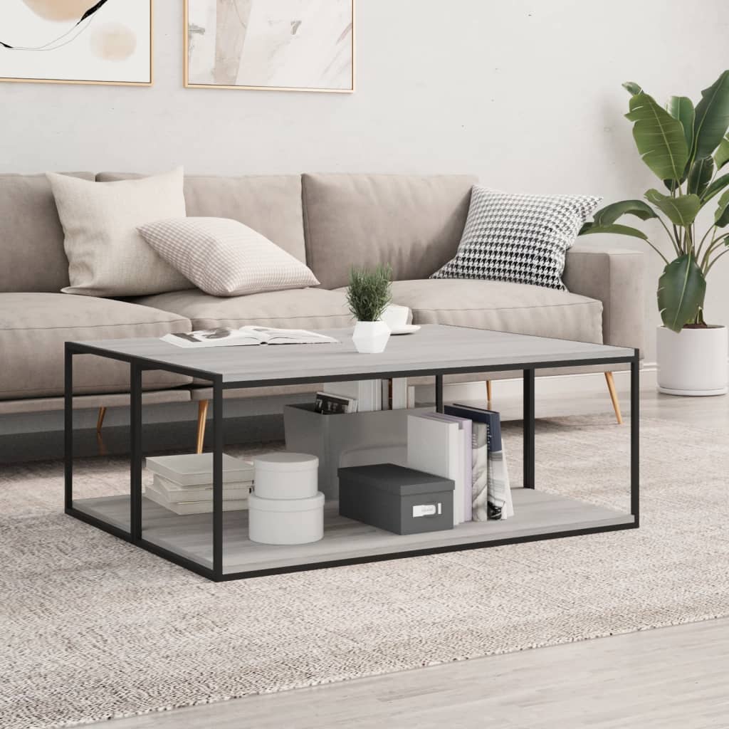 Wandregale 4 Stk. Grau Sonoma 100x40x1,5 cm Holzwerkstoff