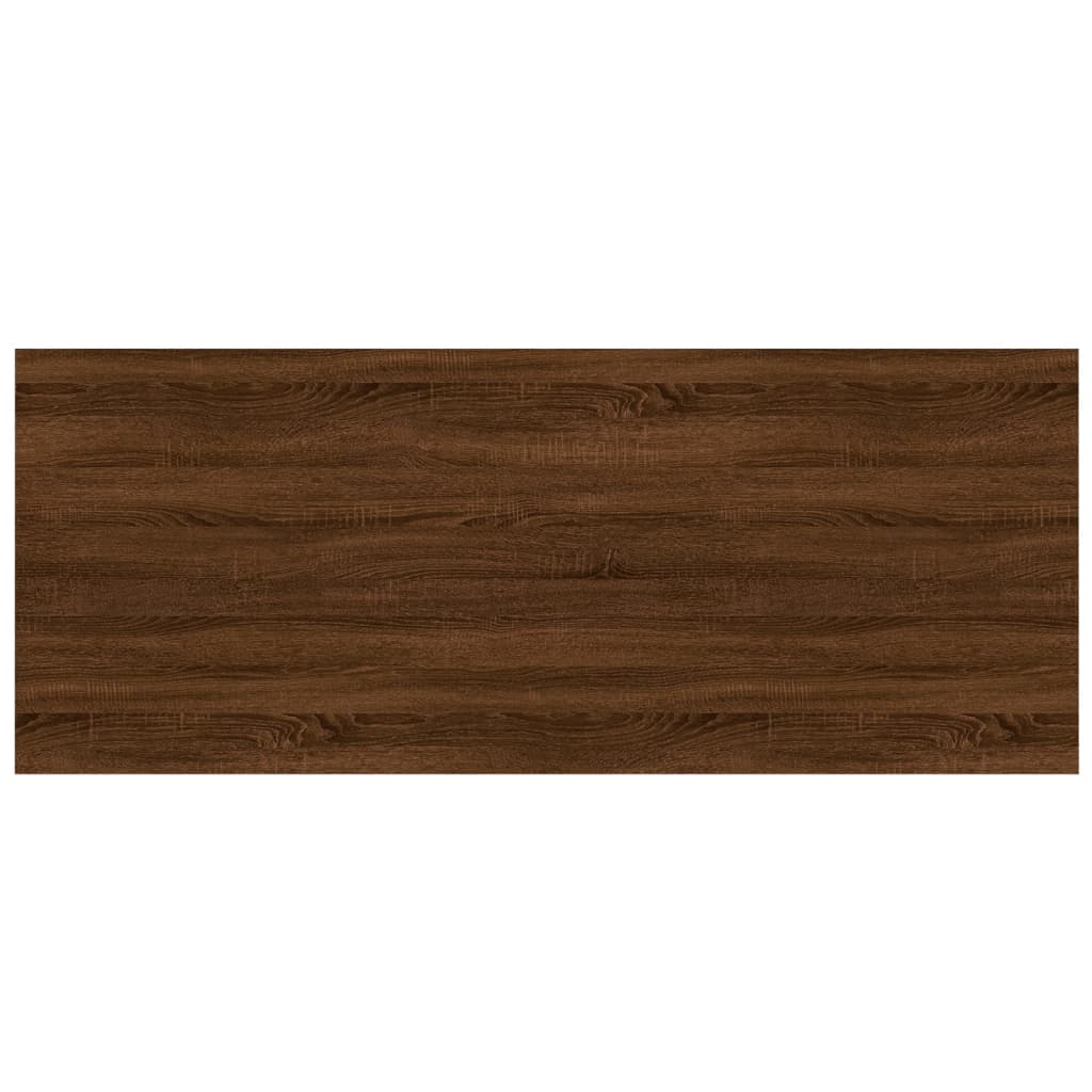 Wandregale 4 Stk. Braun Eichen-Optik 100x40x1,5cm Holzwerkstoff