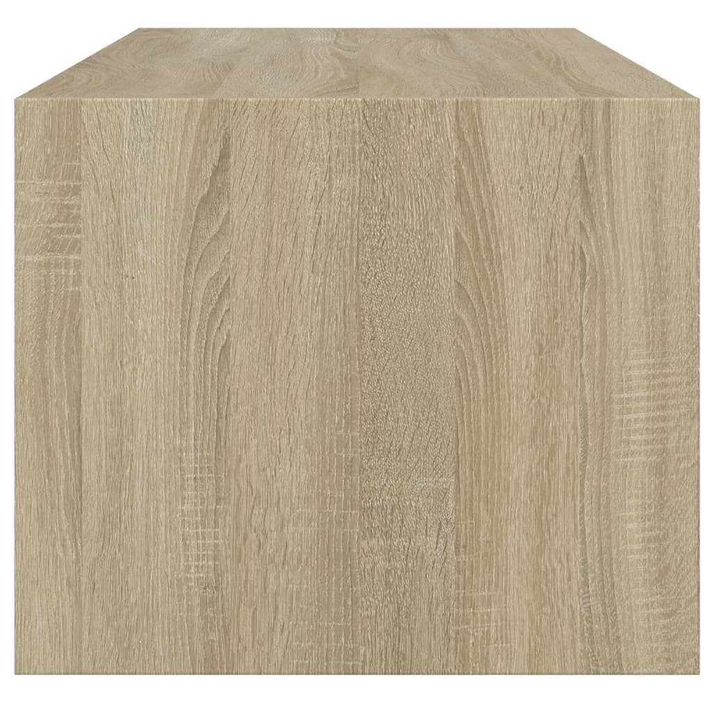 Table basse avec portes vitrées Chêne Sonoma 102x50x42 cm