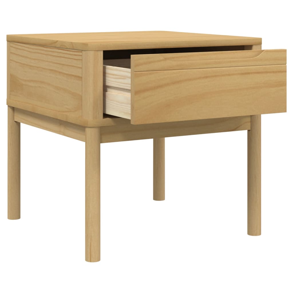 Lampe de table FLORO cire marron 55x55x54 cm bois de pin massif