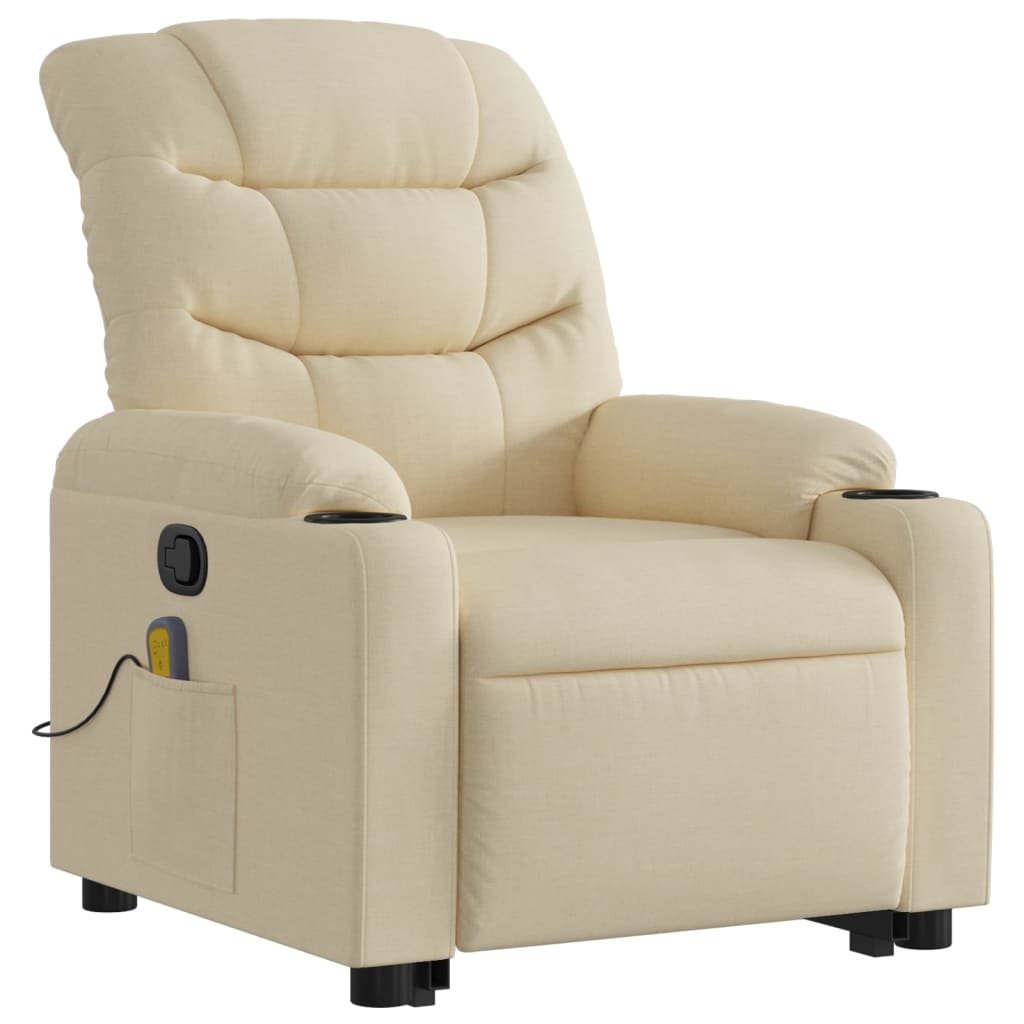 Massage chair with stand-up aid cream fabric
