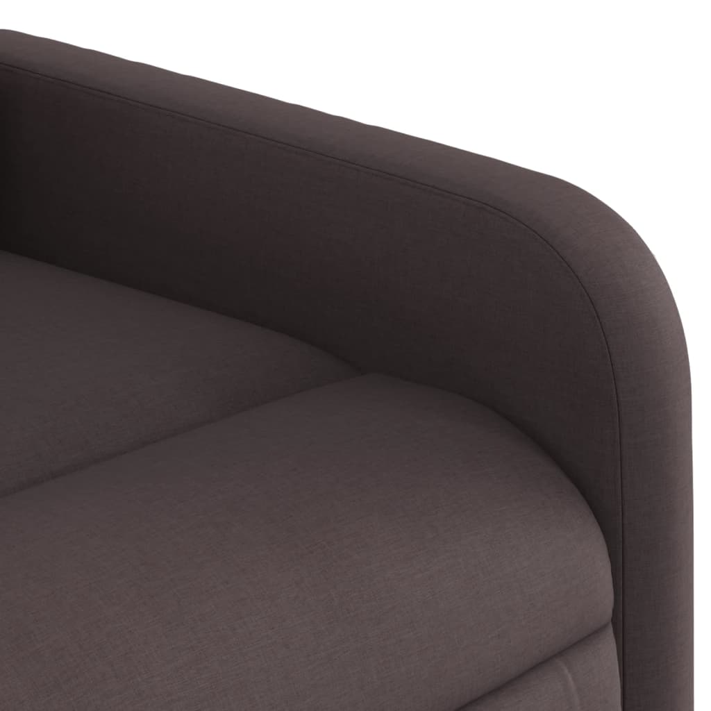 Electric Massage Chair Dark Brown Fabric