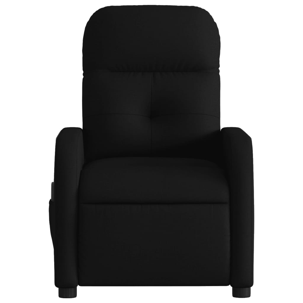 Massage-Relaxsessel, schwarzer Stoff