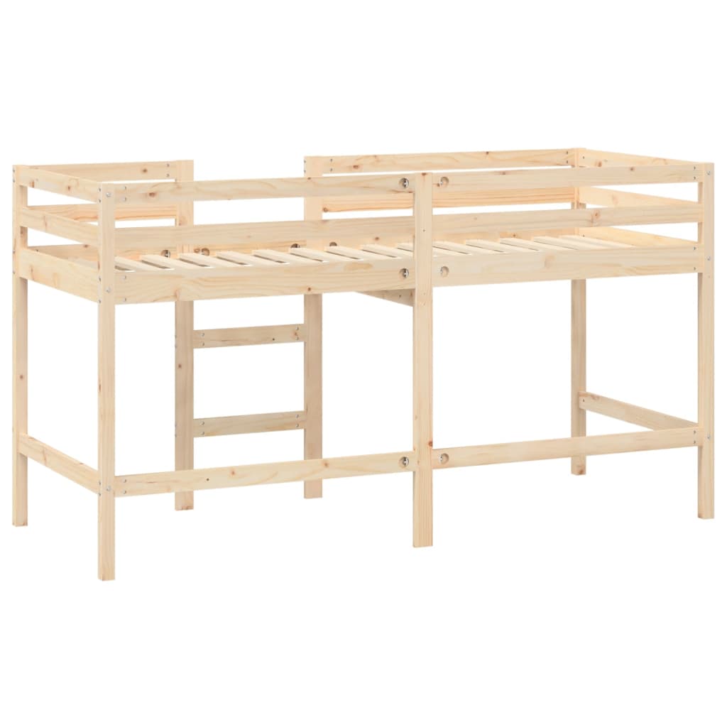 Children's loft bed with ladder 80x200 cm solid pine wood