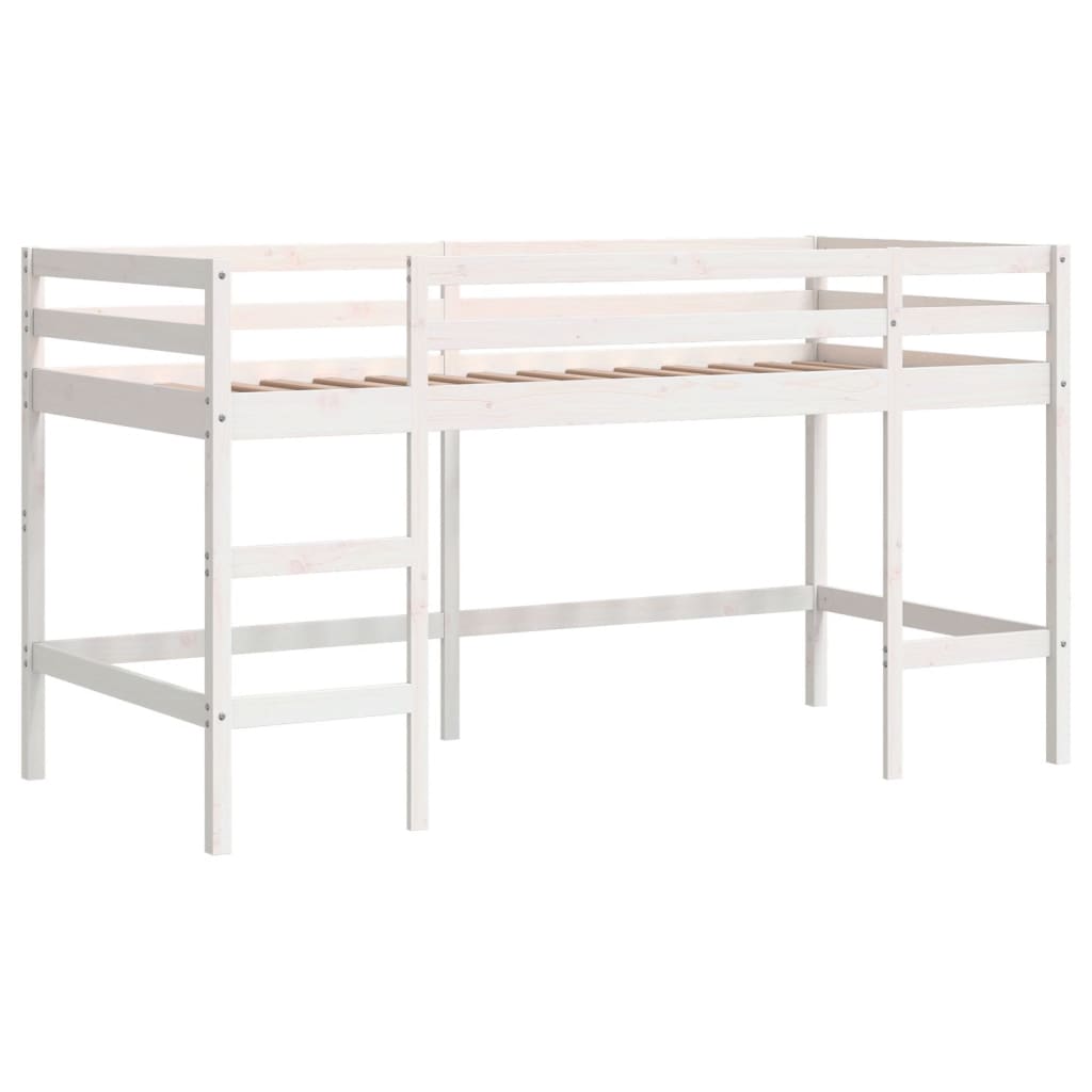 Children's loft bed with ladder 90x190 cm solid pine wood