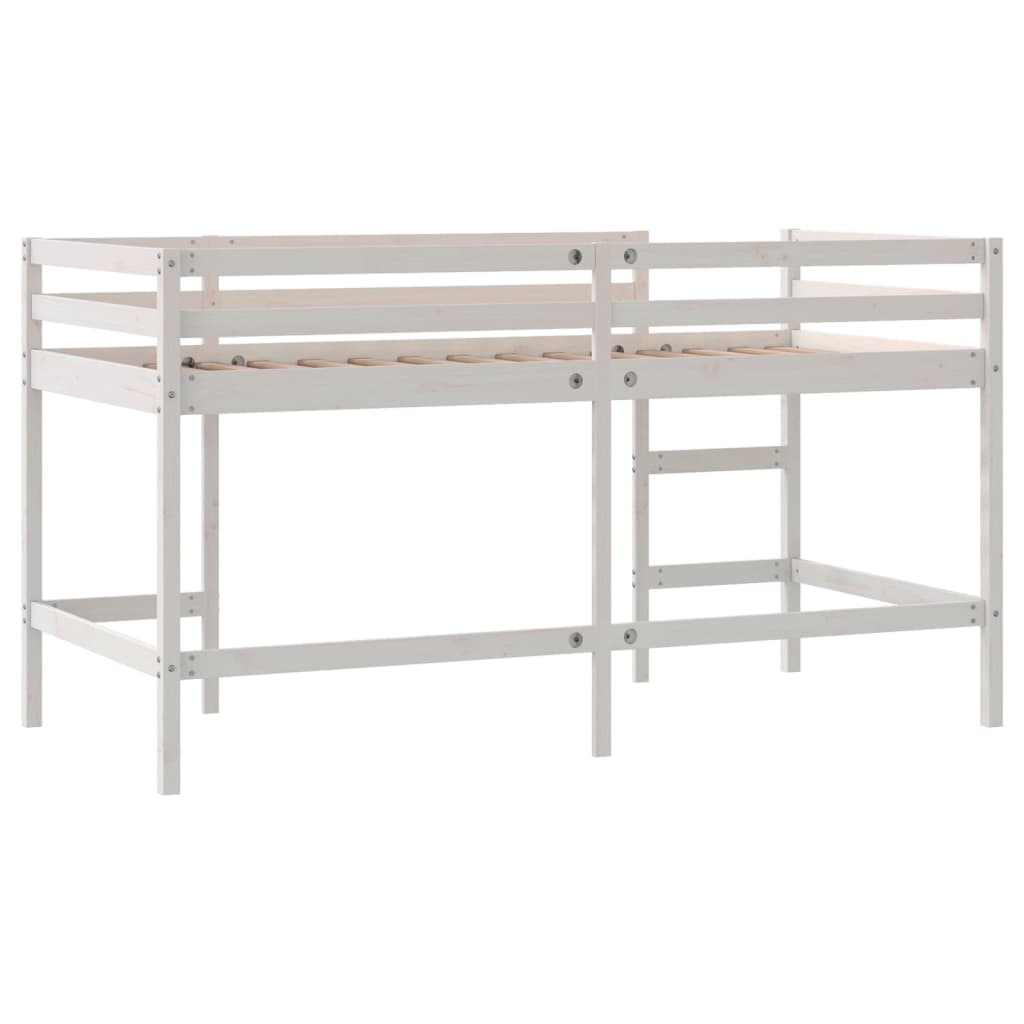 Children's loft bed with ladder 90x190 cm solid pine wood
