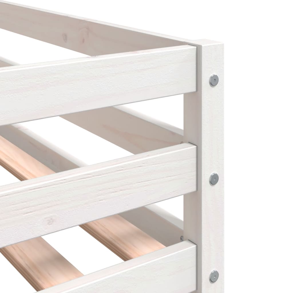 Children's loft bed with ladder 90x190 cm solid pine wood