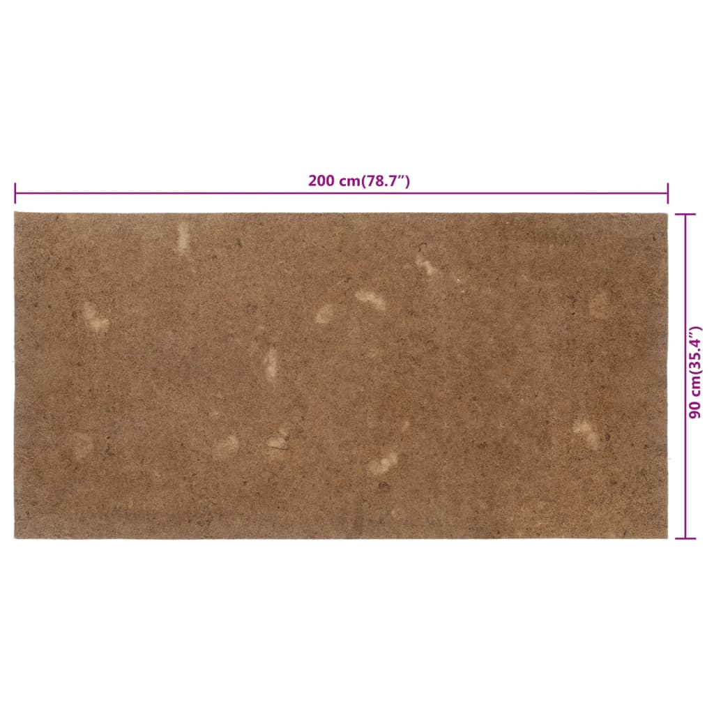 Matratzenauflage 90x200 cm Kokosfasern